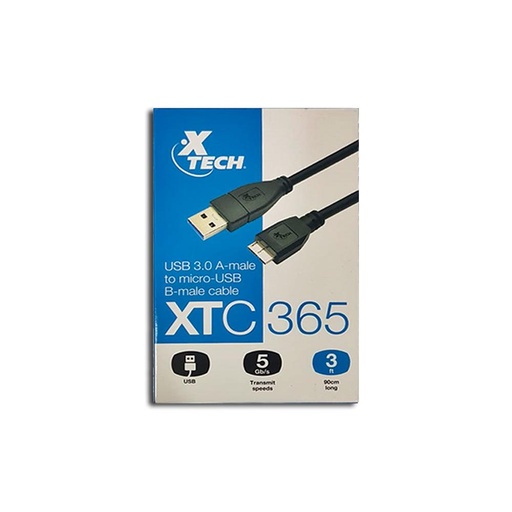 Xtech XTC 365 cable para usb macho A a usb macho B
