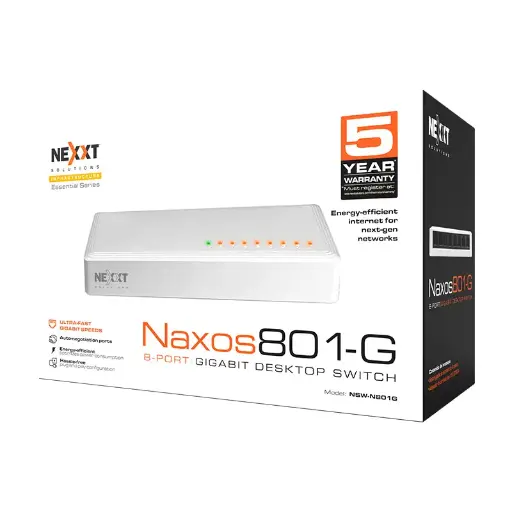 Nexxt Naxos 801-G Switch de 8 puertos gigabit 