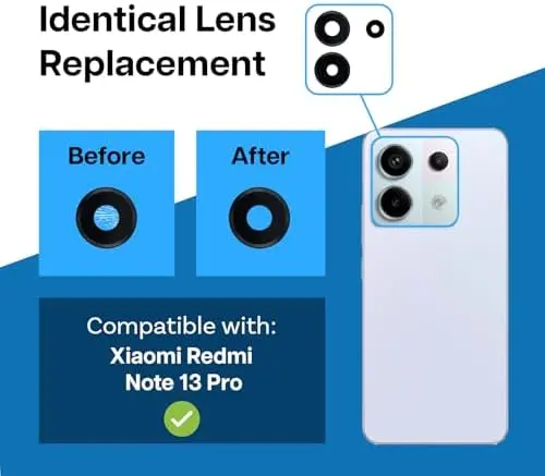 Cambio de Lente de camara de celular Redmi 13 note pro