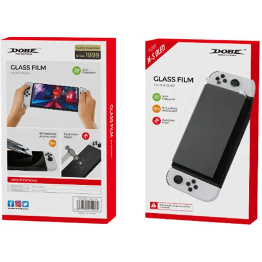 Dobe Vidrio Templado Nintendo Switch OLED 9H