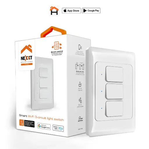 Nexxt Interruptor de 3 circuitos con Conexión