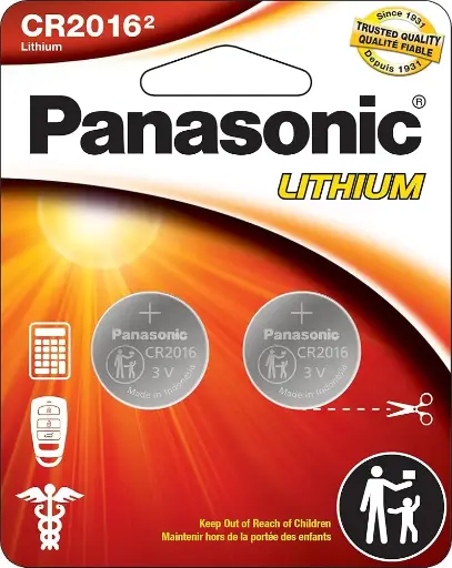 Panasonic Lithium Batería CR2016 litio